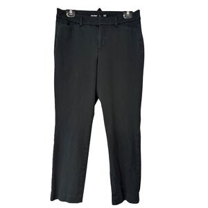 Old Navy High Rise Pixie Pants Women's Black Secret Smooth‎ Pockets Size 10
